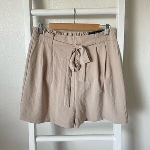 NWT Adrianna Papell Tie Waist Shorts Bamboo Medium